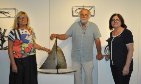 L'escultor Xavier Raventós presenta la mostra «Les empremtes del ferro» a la Sala Àgora