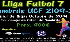 S'obre el termini d'inscripció d'equips per a participar a la lliga de Futbol 7 a Cambrils
