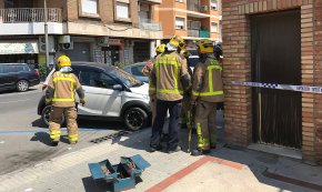 Ensurt a la Rambla de Jaume I per l'escapament de gas d'una canonada exterior
