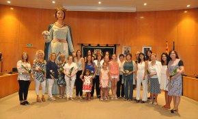 22 dones que es diuen Camí són homenatjades a l'Ajuntament per celebrar la seva onomàstica