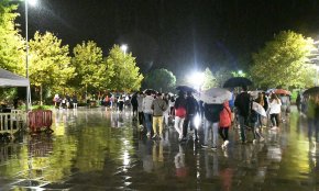 La pluja obliga a suspendre el concert de la Diada