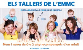 L'Escola Municipal de Música programa nous tallers de música en família