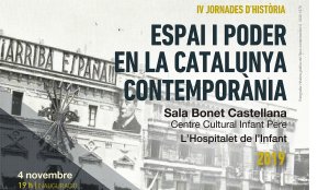 Les IV Jornades d'Història de l'Hospitalet de l'Infant porten per títol «Espai i poder en la Catalunya contemporània»