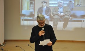 L'actor Kandido Uranga, present a la projecció de la pel·lícula Amama dins el cicle de cinema del País Basc