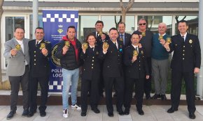 La Policia Local de Vandellòs i l'Hospitalet de l'Infant s'adhereix a la campanya #pelsvalents contra el càncer infantil