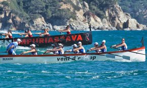 Intens cap de setmana de rem dels Vogadors Vent d'Estrop a Lloret de Mar