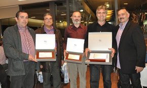 L'Associació Local d'Empreses de la Construcció ret homenatge a Tomás Arcos, José Osuna i Joan Esteve Solana