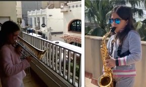 L'Escola Municipal de Música proposa als alumnes que toquin l'Himne de l'Alegria des dels seus balcons