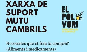 La solidaritat de la Xarxa de suport Mutu del Polvorí