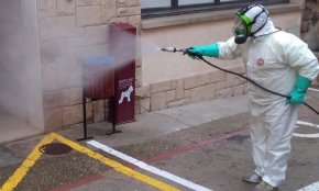 La Diputació de Tarragona amplia les tasques de desinfecció d'espais públics a més municipis