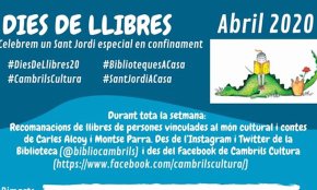 L'àrea de Cultura organitza diverses activitats per celebrar la diada de Sant Jordi des de casa