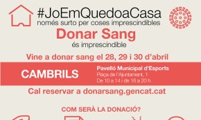 Campanya especial de donació de sang impulsada pels familiars d'Adrià Valadés, el xiquet cambrilenc que pateix leucèmia