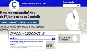 El consistori crea un espai web especial amb tota la informació de la Covid-19