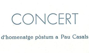Concert de la Coral Verge del Camí d'homenatge pòstum a Pau Casals / 1973