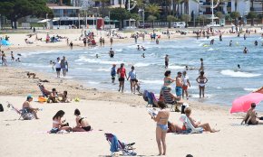 Platges força plenes en el primer cap de setmana de la fase 2