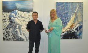 Alberto Insa i Dolors Castells presenten «A+D = Connexions», una confluència artística on el mar i els colors són el seu nexe d'unió