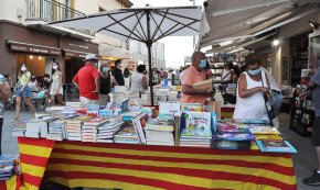 Se celebra la diada d'un «Sant Jordi estiuenc» descafeïnat