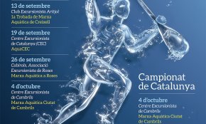 Cambrils acollirà el I Campionat de Catalunya de marxa aquàtica «Ciutat de Cambrils» el proper 4 d'octubre
