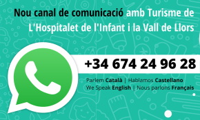 L'àrea de Turisme de l'Ajuntament de Vandellòs i l'Hospitalet de l'Infant obre un nou canal de comunicació per Whatsapp