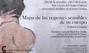 El Centre Cultural acollirà la presentació del poemari eròtic «Mapa de las regiones sensibles de tu cuerpo», il·lustrat per Queralt Osorio 