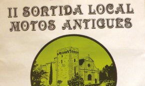 Cartell II Sortida local amb motos antigues / 1986