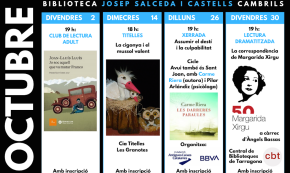 La Biblioteca Josep Salceda i Castells oferirà una xerrada, un espectacle de titelles i una lectura dramatitzada aquest octubre