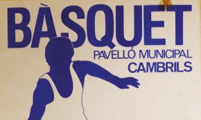 Cartell partit de bàsquet al pavelló municipal / Any 1984