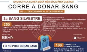 Es posa en marxa la 3a edició de la Sang Silvestre de Tarragona, una «cursa» solidària en la què la meta és donar sang