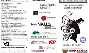 S'obre el termini per participar al concurs fotogràfic XI Trofeu Pere Gaspar de l'Agrupació Excursionista Muntanya