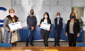 Daniel Perales i Raquel Pliakas reben els Premis d'Excel·lència als millors expedients acadèmics