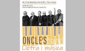 La Teca presentarà l'espectacle «Lletra i música» amb els Oncle's Band i el conte de Nadal de Charles Dickens