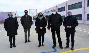 El conseller d'Educació anuncia la construcció de la part que falta per fer de l'institut la Mar de la Frau 