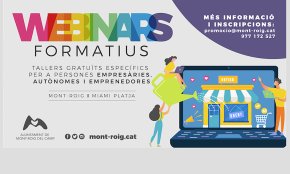 L'Ajuntament posa en marxa un cicle de webinars per a persones empresàries, autònomes i emprenedores