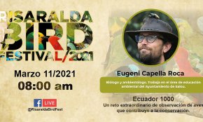 El biòleg cambrilenc Eugeni Capella participa com a ponent aquest dijous en un festival d'aus de Colòmbia