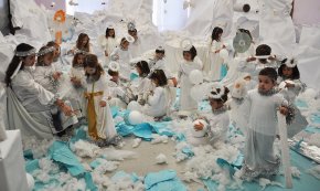 Pessebre vivent solidari al col·legi Cardenal Vidal i Barraquer