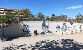 L'Ajuntament lamenta l'acte vandàlic contra un dels murals de la Galeria Urbana