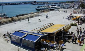 El port de Cambrils en plena transformació, ara fa vint anys