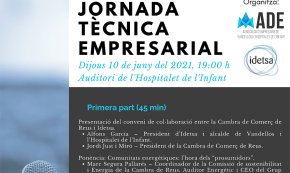 L'Hospitalet de l'Infant acollirà una jornada empresarial dedicada al canvi de model energètic el proper 10 de juny