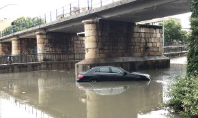 Un fort aiguat descarrega sobre Cambrils
