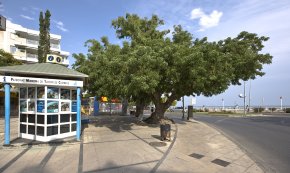 Obre un quiosc de venda d'entrades del Festival de Música de Cambrils davant del Club Nàutic