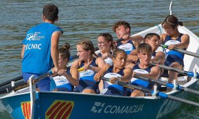 Quatre victòries per Vent d'Estrop Vogadors de Cambrils a la regata de la Lliga Catalana a Flix