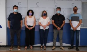 La presidenta del consell comarcal del Baix Camp, Rosa M. Abelló, realitza una visita institucional a l'Ajuntament