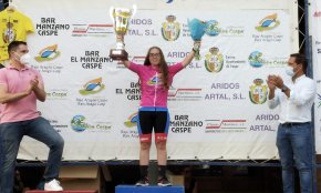 La cambrilenca Raquel Martos Heredia, guanyadora de la Vuelta del Bajo Aragón en categoria cadet