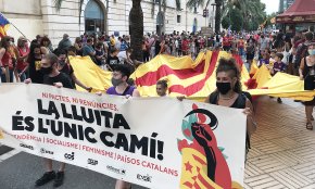 Reus acull la manifestació de l'esquerra independentista de la demarcació tarragonina