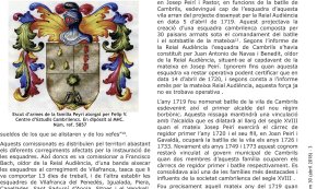  L'Arxiu dedica el seu butlletí a la figura de Josep Peirí com a capità de l'esquadra cambrilenca 