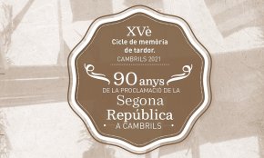 Torna el Cicle de Memòria de tardor sobre els «90 anys de la proclamació de la Segona República a Cambrils»