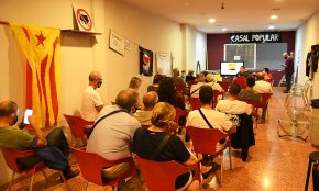El Casal Popular El Polvorí reviu l'1 d'Octubre amb la projecció de vídeos i el testimoni de la gent que hi va participar