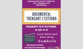 L'Associació de Salut Mental Dr. Tosquelles presentarà el documental «Trencant l'Estigma»  