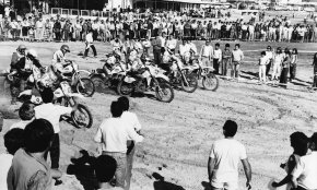Proves a la sorra de la platja del IV Enduro de Cambrils, Memorial Manuel Castellví / Octubre 1984
