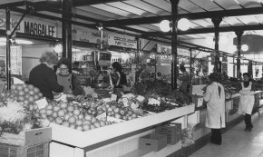 Vista general del mercat del Pòsit / Octubre 1987